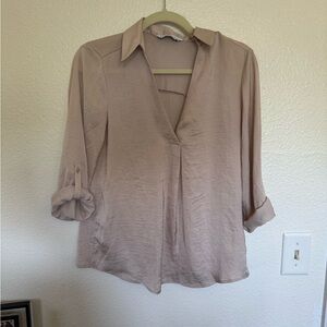 Elegant Women's Tan Blouse